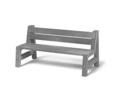 Lavička SOFIA, dĺžka 1.5m, šírka 41cm, sivá 99521 na objednávku