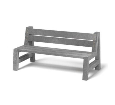 Lavička SOFIA, dĺžka 1.5m, šírka 41cm, sivá 99521