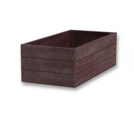 Vyvýšený záhon 120x66x40cm, Hnedá
